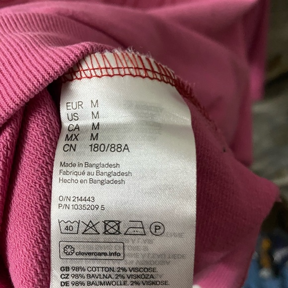 H&M Hoodie pink Colour Size M - Picture 6 of 6